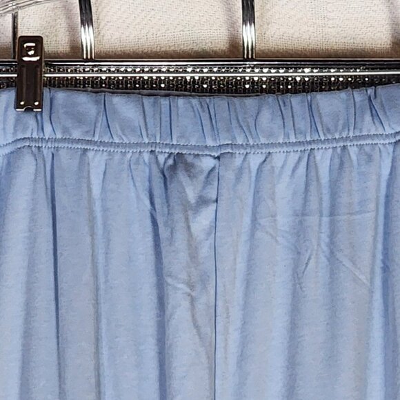 Woman Within Blue Cotton Poly Pull on Elastic Waist Pants Size 1X 22/24 Tall - Picture 3 of 16